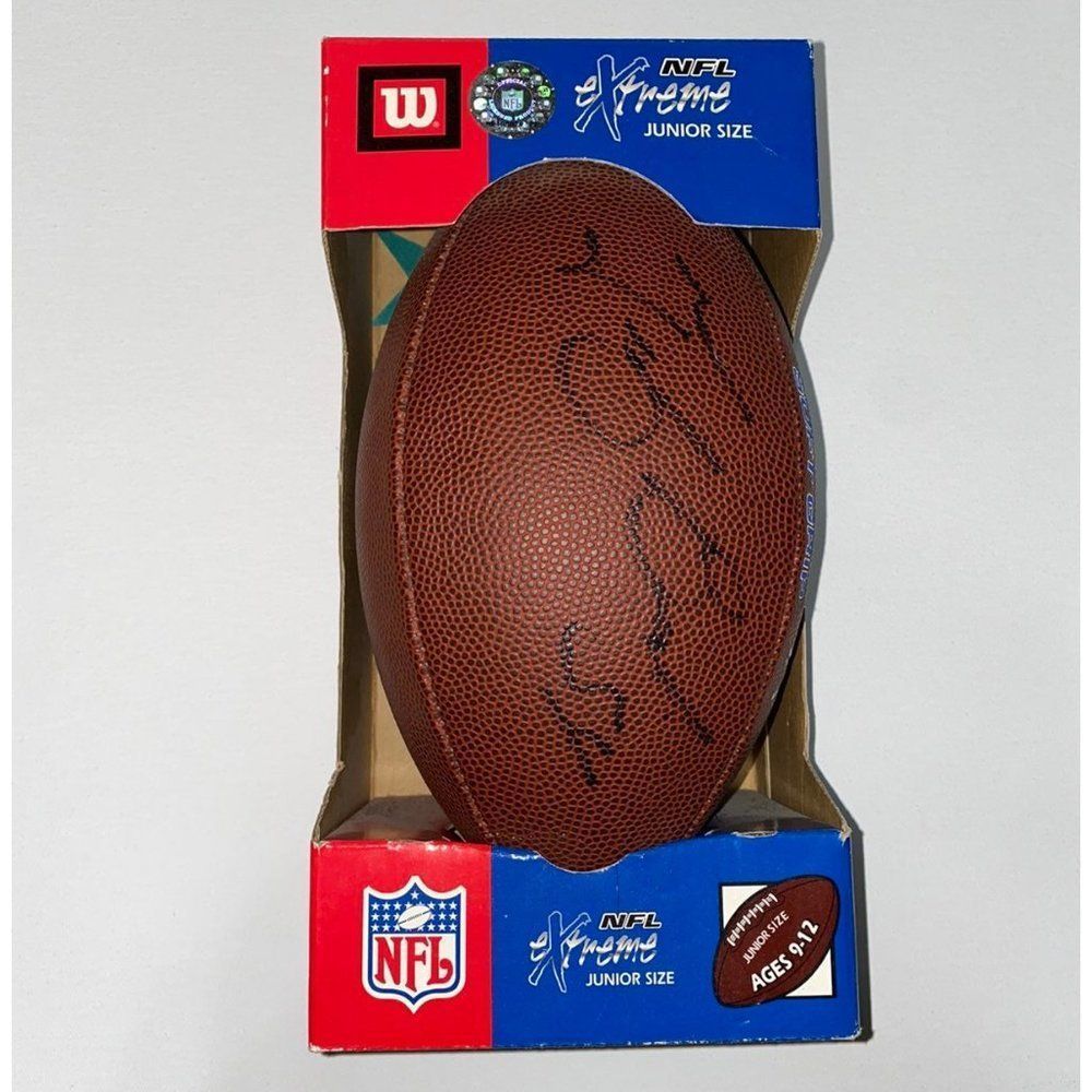 AUTHENTIC SIGNED TEDY BRUSCHI FOOTBALL